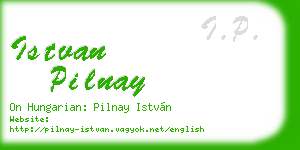istvan pilnay business card